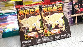 今度は恐竜か！激レア黄金のピックを手に入れろ！発掘恐竜チョコ キャラパキ 開封レビュー【新発売】これでも赤いトレーは出るのかな？？