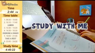 Study with me(22.1.6)/ 스터디 윗미/ 공부 방송/ 연대생/ 회시생/ 고시생/ 공시생/ 수험생/ 스윗미/ Live/ 라이브/스트리밍/장작 타는 소리asmr