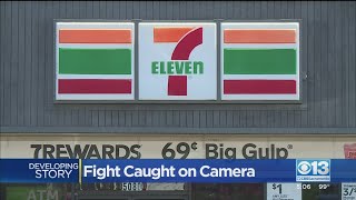 Fight At 7 Eleven Caught On Camera