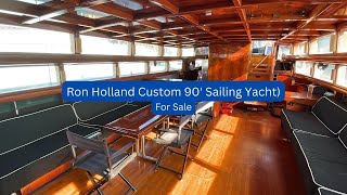 Interior Video of 90' Large Sailing Yacht with New Upgrades | Harbor Shoppers