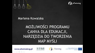 02.12.2020 - TIK w edukacji polonistycznej (Canva, WiseMapping) - Marlena Kowalska