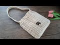 Crochet bag tutorial | Crochet shoulder bag for beginner