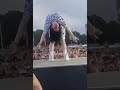 Billie Eilish doing a crazy stunt *flexible* tiktok celebfix