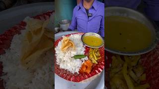 satisfying veg thali ₹60 😋 || famous north Indian food ❤️ #shorts #food #viral