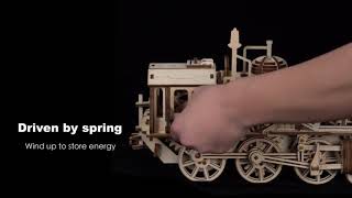 3D Wooden  Puzzle Train Engine DIY Model