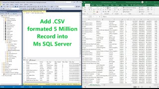 How to import CSV file to MS SQL Server Database