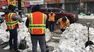 紐約降雪5年來最多 大雪沖走鏟雪車