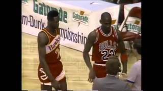 Duelo Épico de Enterradas  Michael Jordan x Dominique Wilkins (Basquete)