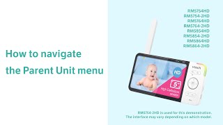 Navigate the Parent Unit menu - VTech RM5754Hd RM5854HD RM5764Hd RM5864HD and more