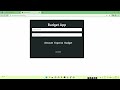 Budget app with JavaScript and BootStrap | Create a web development projects for beginners.