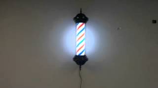 Black Spire Barber Shop Pole w/ Point Top 30\