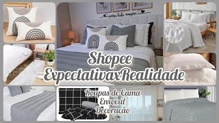EXPECTATIVAXREALIDADE ROUPAS DE CAMA SHOPEE
