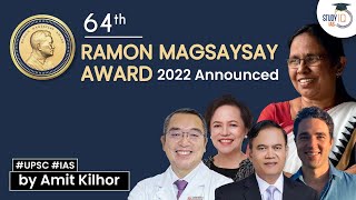 Ramon Magsaysay Award 2022 announced - Winner List | Awards and Honours Current Affairs 2022 | UPSC