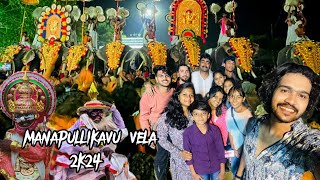 Manapullikavu 🥳vela 2k24 ✨ #pooram  #viral #trending #youtubevideos #youtube #subscribe #palakkad