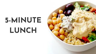 5-Minute Mediterranean Bowls | Easy Healthy Lunch Ideas