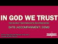 In God We Trust | SATB | Piano