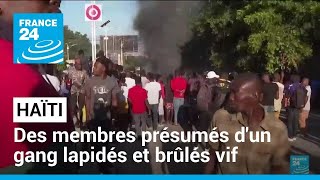 Haïti : une douzaine de membres présumés d'un gang lapidés et brûlés vifs par des habitants