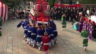 【長崎くんち２０１６】７日　諏訪神社　油屋町　川船　引き回し