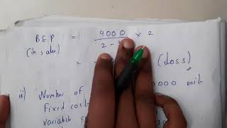 13 problem on break even analysis