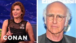 Eva Mendes' Mortifying Text To Larry David | CONAN on TBS