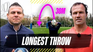 Rugby’s longest line-out throw!