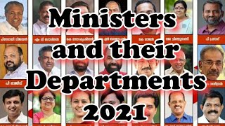 Kerala Ministers and  their departments  2021