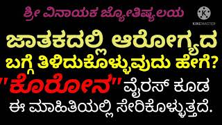 ಜಾತಕದಲ್ಲಿ ಆರೋಗ್ಯದ ಬಗ್ಗೆ ತಿಳಿಯುವುದು ಹೇಗೆ?