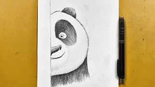 How to draw po 🐼 || kung fu panda