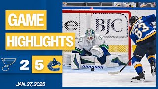 Game Highlights: Blues 2, Canucks 5