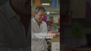 Sergio Massa e Javier Milei vão para disputa no 2º turno em eleição na Argentina