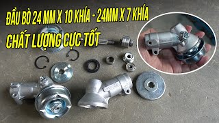 Đầu Bò Lắp Máy cắt Cỏ Nhật Bãi 24mm x Ti 7 Khía Và Ti 10 Khía LOại ĐẸP