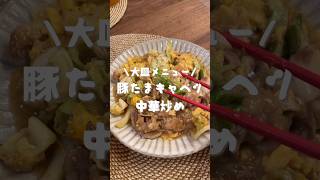 豚たまキャベツの中華炒め　#shorts#cooking#レシピ#料理