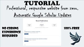 Build Your Academic Portfolio Website and Auto-Sync Google Scholar (Zero Coding Skills) 100% FREE