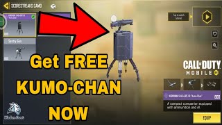 How to Get FREE KUMO-CHAN in Cod Mobile 2024 | Sentry Gun ScoreStreak Gift From Kurohana Corporation