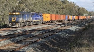 Trackside: Australian trains at Tallarook and Seymour 11/8/13