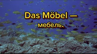 Das Möbel—мебель.