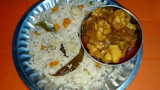 చికెన్ కర్రీ మరియు బగారా అన్నం రెసిపీ /chicken curry and bagara rice #jasmycollection