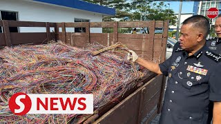 JB cops arrest 18 for stealing cables worth RM800,000