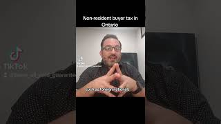 what is the non resident speculation tax or non resident foreign buyer tax