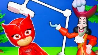 Captain Hook is a Silly Dentist to PJ Masks' Owlette