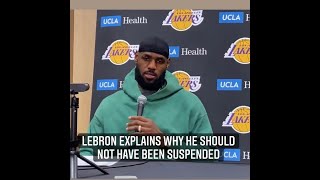 LeBron James Doesn't Think Suspension Was Warranted After Isaiah Stewart Fight 🤔 #Shorts
