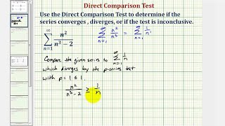 Ej: Serie Infinite - Prueba de comparación directa (divergente)