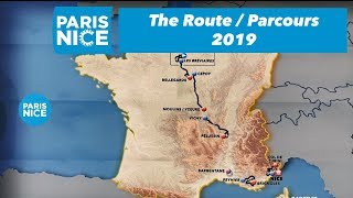 The route / Parcours - Paris-Nice 2019