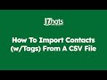 How To Import Contacts With Tags From A CSV File | 17hats Tutorial