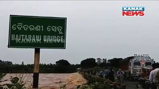 Baitarani River Crosses Red Mark