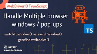 Handle multiple browser windows / popups using webdriverIO