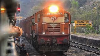 Guntakal WDG-3A Twins with Longest Freight Train Skipping Sangmeshvar