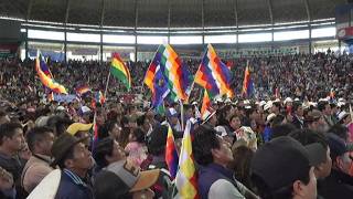 Concentración por el día del Estado Plurinacional de Bolivia Evo Morales, Andrónico Rodríguez