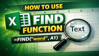 How to use the FIND function in Excel