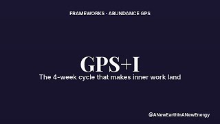 GPS+I — The 4-Week Cycle That Makes Inner Work Actually Land